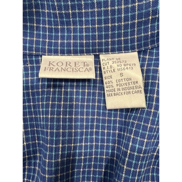 Vintage Vacation Beach Print Button Up Size Small Koret Francisca Short Sleeve - Picture 3 of 9